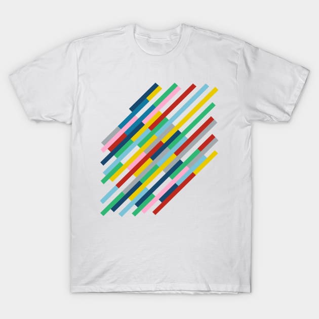 Bricks Rotate 45 Yellow T-Shirt by ProjectM